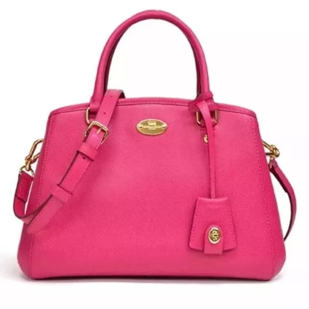NWT Coach Mini Margo Carryall Handbag in Pink Ruby